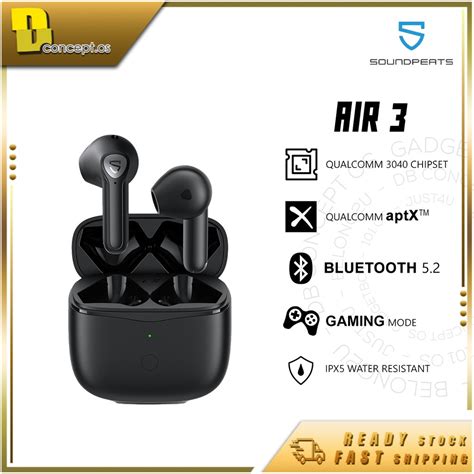 Soundpeats Air 3 Bluetooth Earbuds With Qcc3040 Aptx Adaptive Gaming