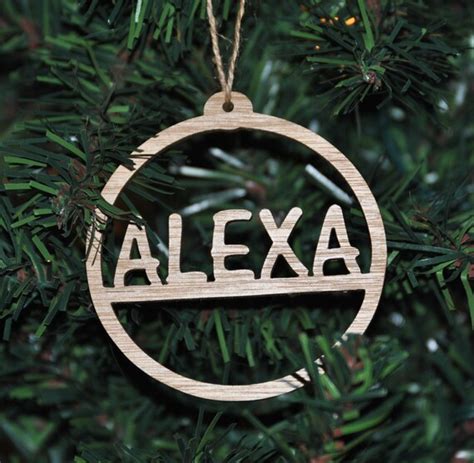 Personalized Wooden Christmas Tree Ornament By Theartfultree