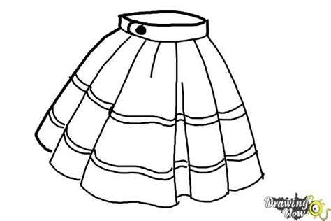 How To Draw A Skirt Drawingnow