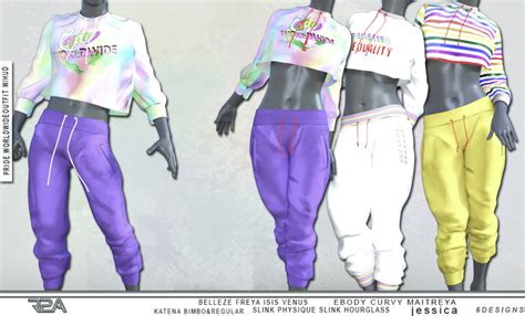 Second Life Marketplace R2a Female Pride Worldwide Outfit Whud