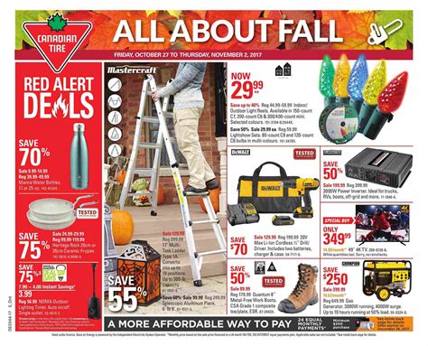 Canadian Tire Flyer (ON) All About Fall October 27 - November 2 2017
