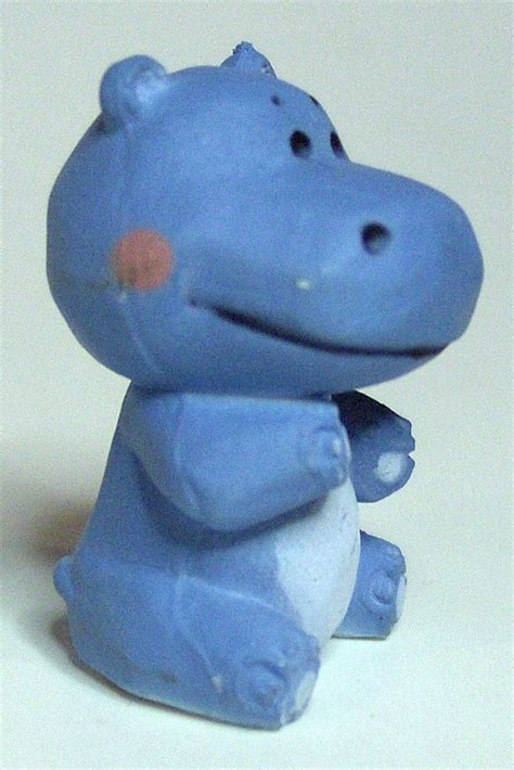 Vintage Hand Painted Plastic Hippo Etsy