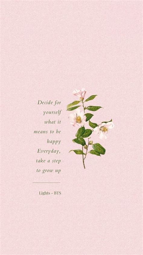Beautiful Happy Bts Aesthetic Wallpaper Quotes Wallpaper