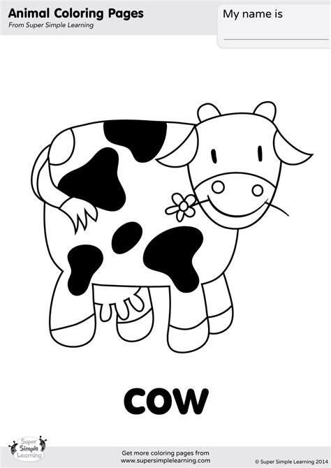 They prefer deciduous and coniferous forests. The Animals On The Farm | Cow coloring pages, Animal ...