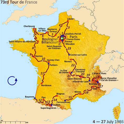 Incluye los recorridos, corredores, equipos y cobertura de ediciones pasadas del tour. 1986 Tour de France - Wikipedia