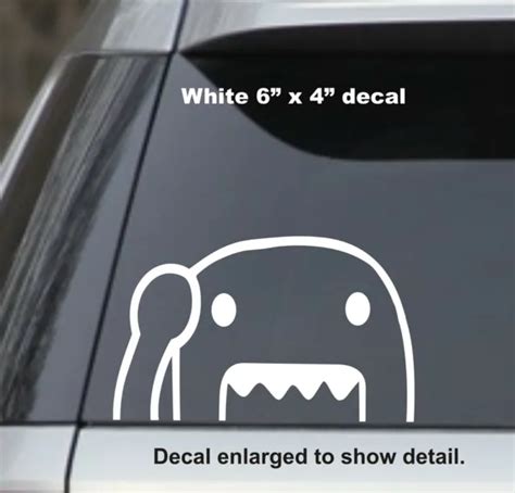 domo peeking monster vinyl decal sticker window car truck drift jdm funny 2 99 picclick