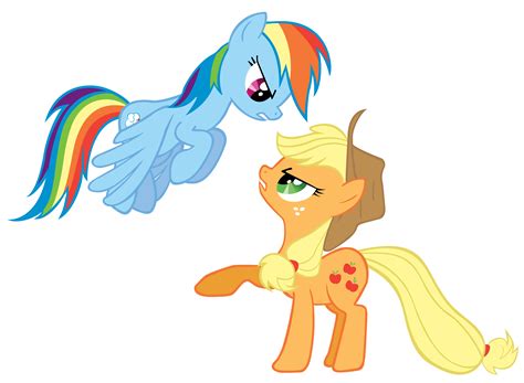 Applejack And Rainbow Dash By Are You Jealous On Deviantart