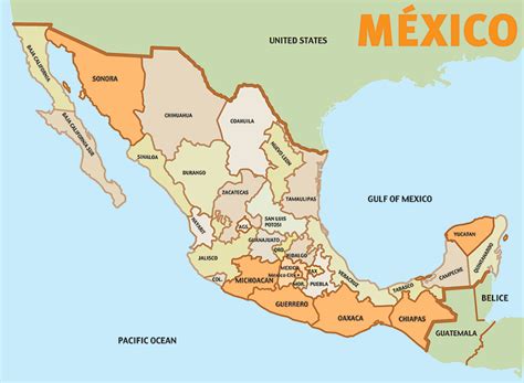 Lista De Estados De Mexico Y Sus Capitales Con Mapas Información My Xxx Hot Girl