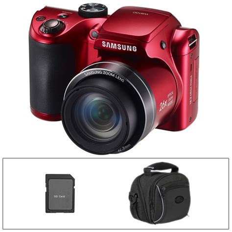 Samsung Wb100 Digital Camera With Basic Accessory Kit Red Bandh