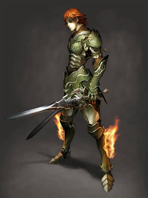 Male Swordsman Concept Art Atlantica Online Art Gallery