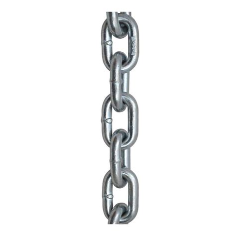 Kingchain 38 In X 15 Ft Grade 30 Proof Coil Chain Zinc Plated Heavy