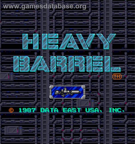 Heavy Barrel Arcade Games Database