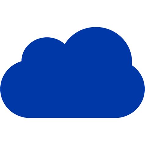 Royal Azure Blue Cloud 4 Icon Free Royal Azure Blue Cloud Icons