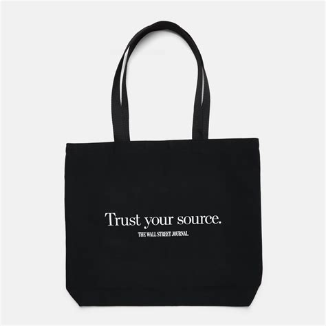 Trust Your Source Wall Street Journal Tote The Wall Street Journal Shop