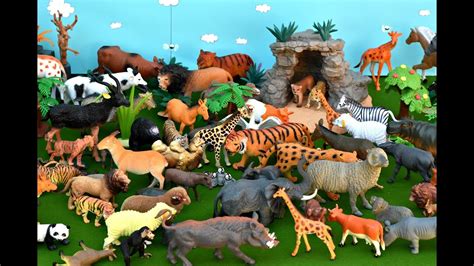 Wild Zoo Animals Cute Happy Toys Animal Safari For