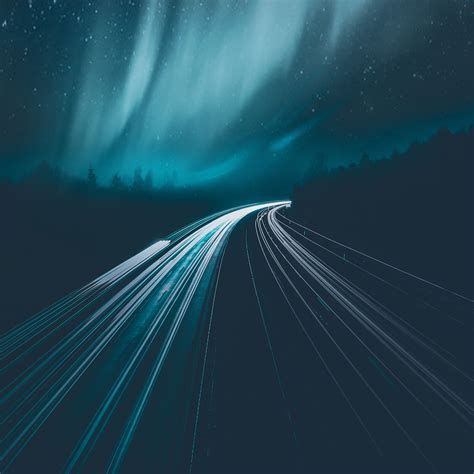 2048x2048 Aurora Borealis During Night Time Ipad Air Hd 4k Wallpapers