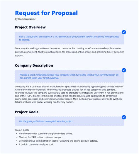 How To Write A Request For Proposal Rfp For Software Development With