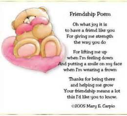 Friendship Poem Forever Friend Bears Pinterest Friendship Poem