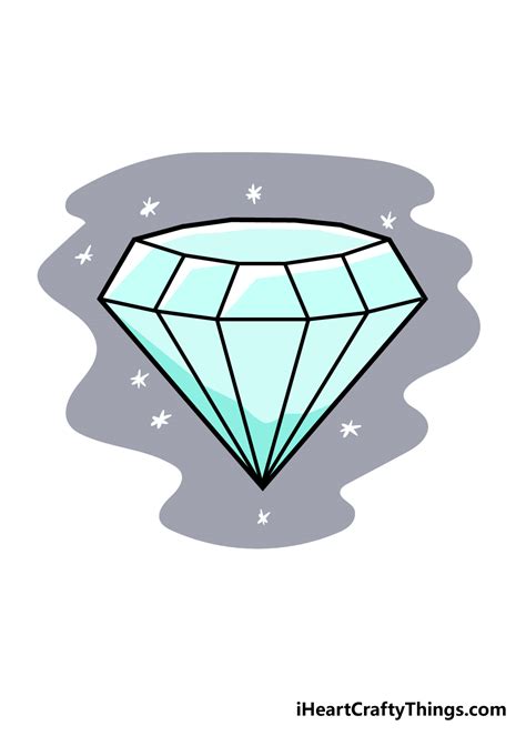 Diamond Drawing How To Draw A Diamond Step By Step