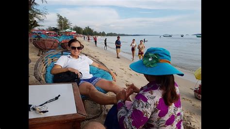 Massages On The Beach Sihanoukville Cambodia Youtube