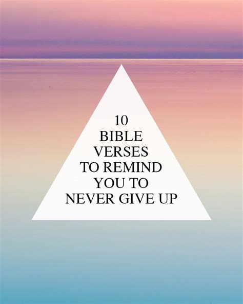 Top Never Give Up Bible Verse