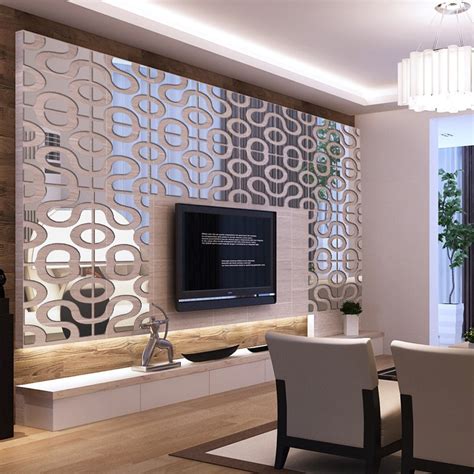 Modern Design Diy Acrylic Mirror Wall Art Home Decor 3d