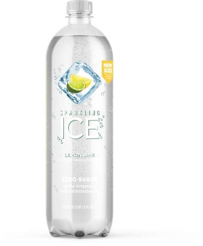Sparkling Ice Lemon Lime Flavored Sparkling Bottled Water 1 Liter