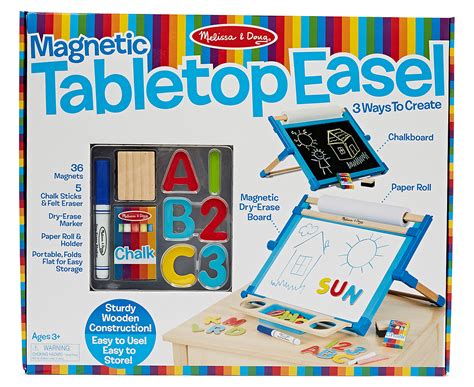 Melissa And Doug Deluxe Double Sided Magnetic Tabletop Easel 772027908 Ebay