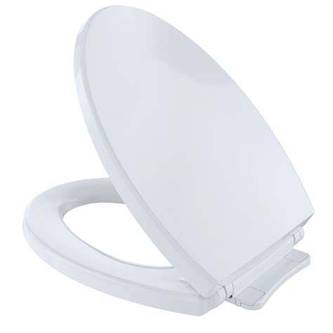 Toto Ss114 01 Softclose Elongated Toilet Seat Cover Cotton White Ebay