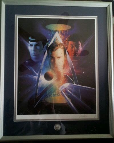 Star Trek 30th Anniversary Autographed Lithograph Signed By Matthew