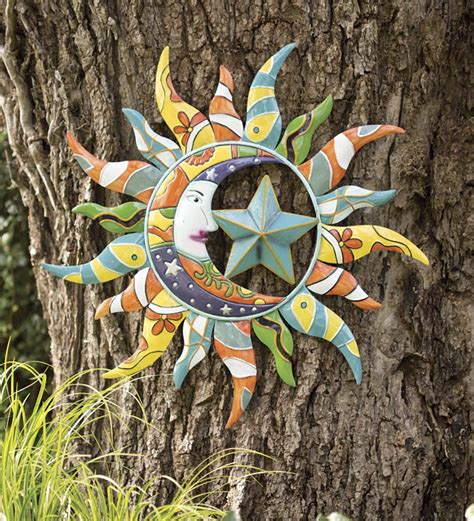 There are many great options out there for. Colorful Metal Talavera Style Sun, Moon And Star Indoor/Outdoor Wall Art | Top-Rated For The ...
