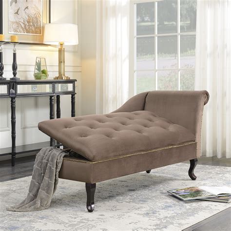 All your living room furniture, at walmart.ca! Belleze Velveteen Tufted Chaise Lounge Chair Couch for ...