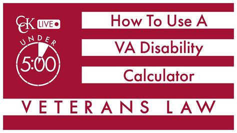 How To Use A Va Disability Calculator Youtube