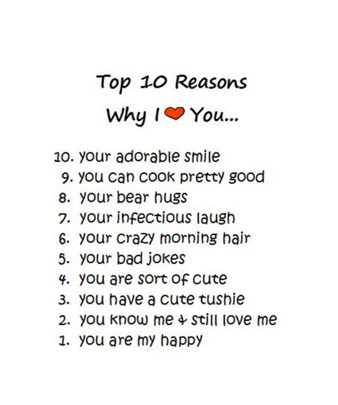 Quotes Reasons Why I Love You