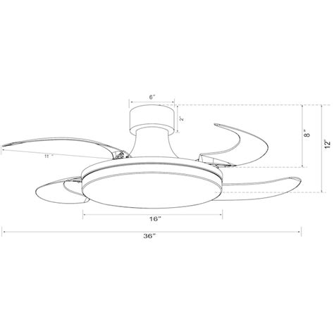 Fanaway Orbit 36 In Oil Rubbed Bronze Led Indoor Flush Mount Ceiling