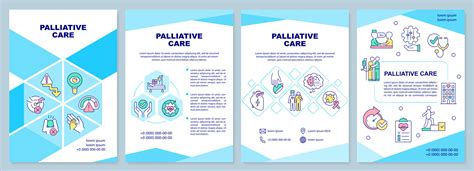 Palliative Care Blue Brochure Template Healthcare Service Leaflet