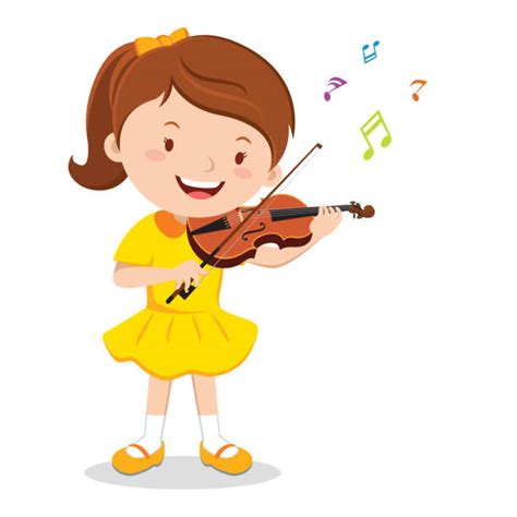 Violin Girl Image Clipart