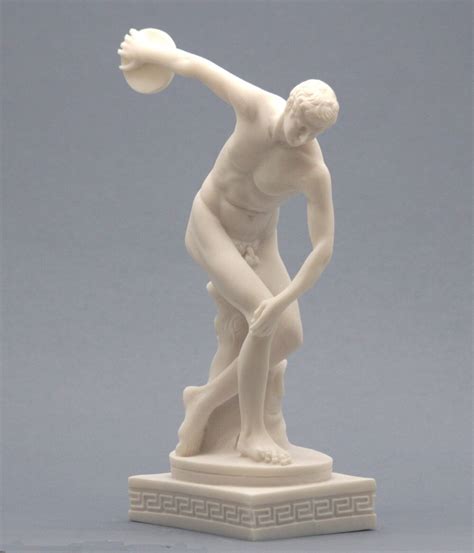Discobolus Discus Thrower Nude Male Athlete Greek Roman Statue