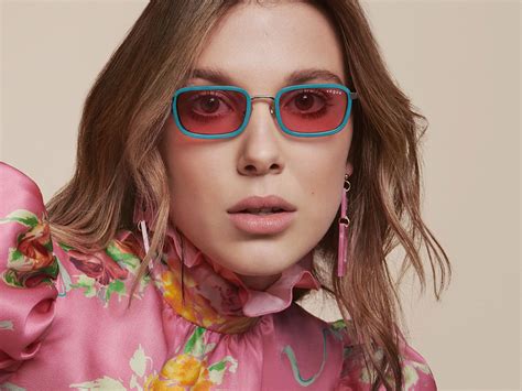 Millie Bobby Brown Unveils Vogue Eyewear Collection Editors Picks