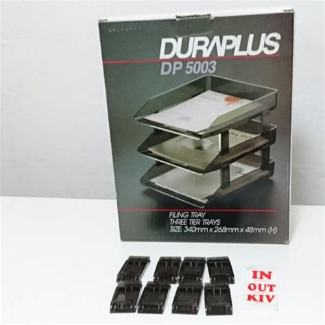 In Out Trays Duraplus 3 Tier Filing Trays Dp5003 Furniture And Home
