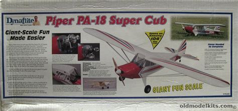 Dynaflite Piper Pa 18 Super Cub 104 Inch Wingspan Rc Aircraft Dyfa3025