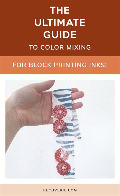 The Ultimate Guide To Color Mixing For Block Printing Inks
