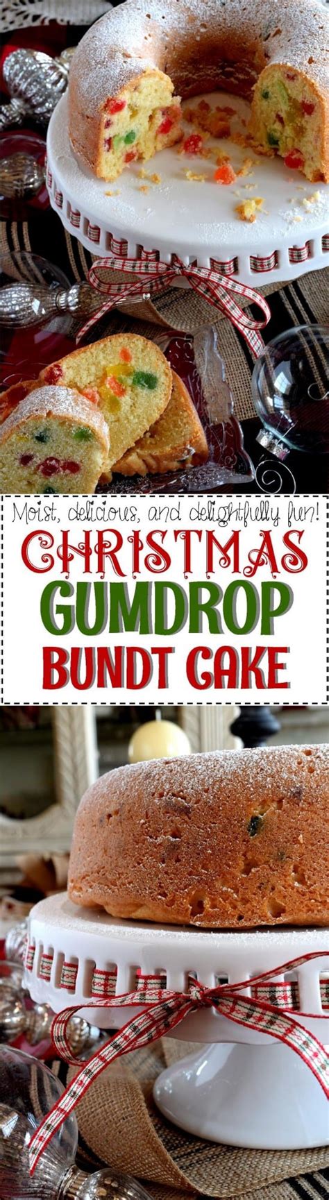 This bundt cake, flavored with vanilla and orange, is simple enough for absolutely anyone to make, classic enough to satisfy everyone's tastebuds, but special enough that you'll turn to it time and time again. Christmas Gumdrop Bundt Cake - Lord Byron's Kitchen