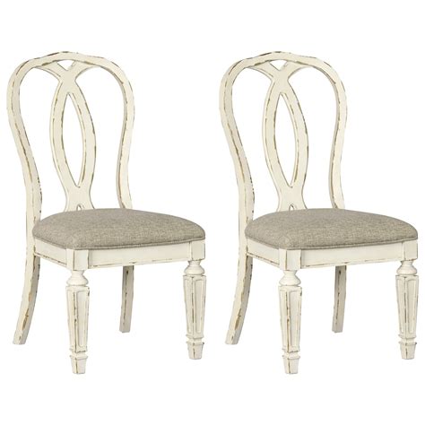 Signature Design By Ashley Realyn Dining Side Chair Set Of 2 Chipped