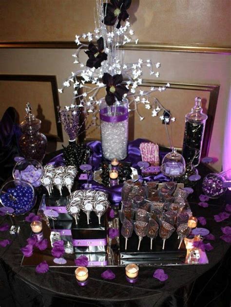 Purple Candy Bar Ideas Pretty Purple Candy Station Black Christmas