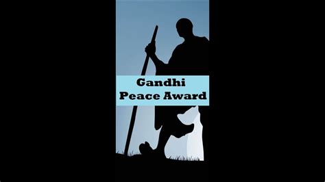 Announcing The Winners Of The Gandhi Peace Award The Struggle Youtube