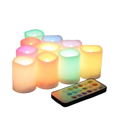 Candle Choice Set Of 10 Color Changing Multi Color