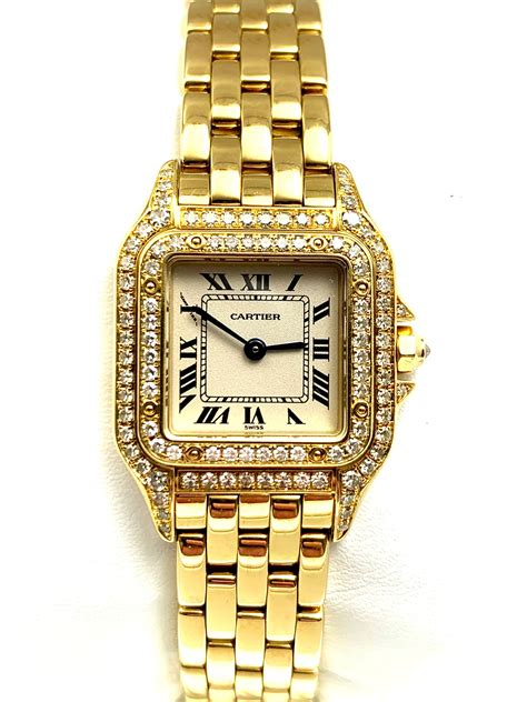 Sold Price Vintage Cartier 18k Yellow Gold 22mm Panthere Watch With