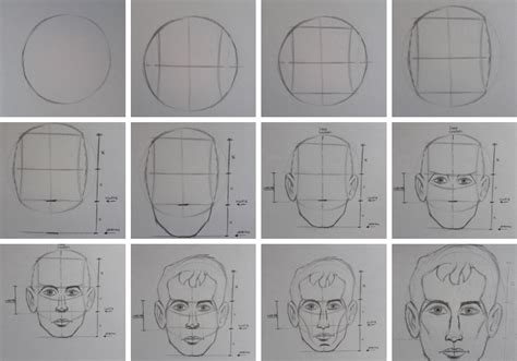 Como Desenhar Rosto De Frente Em 13 Passos Método Loomis Parte 3