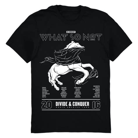 Divide And Conquer Tour Tee What So Not Online Store Apparel